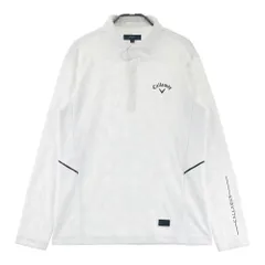 サイズ：M CALLAWAY キャロウェイ  長袖ポロシャツ カモフラ 迷彩柄 ホワイト系 [240101603726] ゴルフウェア メンズ ストスト