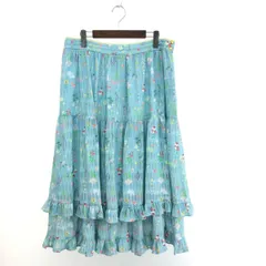 franchelippee フランシュリッペ シェリーラファム/花柄ティアードスカート 大きいサイズ:3L FL5/ポリエステル    ブルー レディース / 240001181648のサムネイル