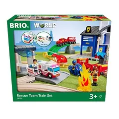 BRIO WORLD (ブリオ ワールド) レスキューチームセット 36025 [全44ピース] 対象年齢 3歳~ (電動車両 電車 おもちゃ