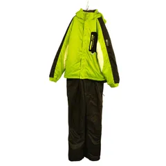 X01066 スキーウエア 上下セット DREAMFLY ドリームフライ DF-MS0112SET 株式会社タムラ スキーウェア スキーズボン Lサイズ メンズ 緑 黒 白 フード取り外し可能