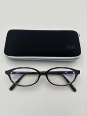 ■Zoff ゾフ メガネフレーム ZH241008B 49A1 べっ甲調 ブラウン ケース付き