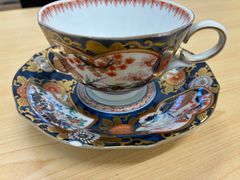 幸楽窯 古伊万里様式 有田焼 カップ＆ソーサー 金彩 染錦 ティーカップ