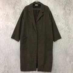 apres jour mignon アプレジュールミニョン 千鳥格子 ロング コート ブラウン Fサイズ ◇〇のサムネイル