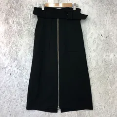 CECIL McBEE セシルマクビー 2way フロント ジップ スカート ブラック Mサイズ 〇◇