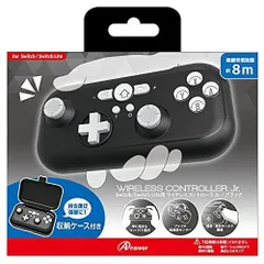 アンサー Switch/Switch Lite用ワイヤレスコントローラ Jr. ブラック 【Nintendo Switch 動作確認済み】手の小
