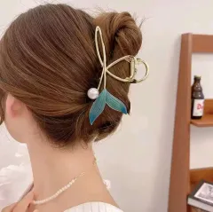 レース パール シュシュ / ヘアゴム