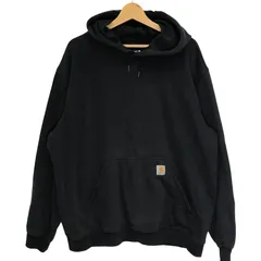 Carhartt/カーハート LOOSE FIT パーカー フーディー プルオーバー 袖プリント オーバーサイズ ビッグシルエット Vietnam製 XLサイズ ブラック