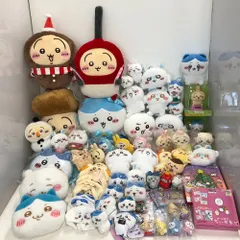 02w21488 ちいかわ ぬいぐるみ/グッズ/大量まとめ売り 約60点以上 ちいかわ/ハチワレ/うさぎ/モモンガ/シーサー他 現状品【中古品】