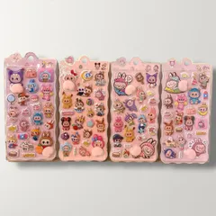 【4枚セット】ラブブ　 おしりシール ステッカー　お尻 ぷにぷにシー ル 3D立体シ ール シール帳 ぷっくり ぷくぷく つやつや DIY スマホケース SNS人気 子供 女の子 男の子 おもちゃ 誕生日 プレゼント ギフト 海外