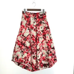 MAX&CO マックス&コー フレアロングスカート サイズ:40 花柄/アシンメトリー    レッド レディース / 240001179888のサムネイル