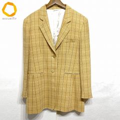 SCAPA スキャパ リネン 麻 テーラードジャケット チェック柄 春夏 