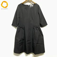 #anc ギャラリービスコンティ GALLERY VISCONTI ワンピース 3 黒 リボン 五分袖 タグ付き 美品 レディース [982408]