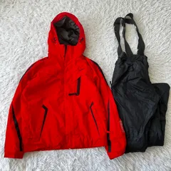 イグニオ  スキーウェア 上下セット スノーボード レッド セットアップ 古着 4676