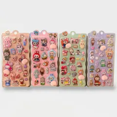 【4枚セット】 おしりシール ステッカーお尻 ぷにぷにシー ル 3D立体シ ール シール帳 ぷっくり ぷくぷく つやつや DIY スマホケース SNS人気 子供 女の子 男の子 おもちゃ 誕生日 プレゼント ギフト 海外