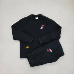 S NIKE マルチ スウッシュ トレーナー ジョガー パンツ セット 1223J1