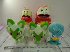 ポケットモンスター ポケモンセンター ポケセン パルデア御三家 ニャオハ ホゲータ クワッス ぬいぐるみ パペット 計5点セット 【1A56I】