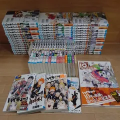★【未開封巻あり】ハイキュー!!　1〜45巻＋33.5巻・ショーセツバン!!・れっつ!ハイキュー!? など関連本含む　計69冊　コミックセット《HZ09M》