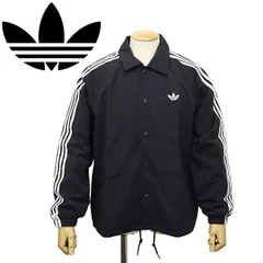 adidas (アディダス) ZG695 KE3598 3-STRIPES COACH JACKET コーチジャケット ブラック AD349 XL