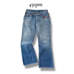 45rpm 45R パッチワーク リメイク風 デニム パンツ 26 M~Lサイズ相当 レディース