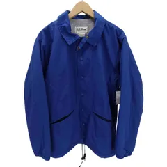 エルエルビーン L.L.Bean FREEPORT MAINE 80-90S USA製 裏地 フリース チンスト 付き ナイロン コーチ ジャケット ブルゾン 裾ドローコード ロイヤルブルー メンズ 表記無 