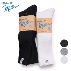 ロバート ピー ミラー【Robert P. Miller】354C 2P LONG SOCKS 25-27cm ロングソックス 靴下 ルーズソックス メンズ ロゴ 無地 シンプル 2足セット 長め