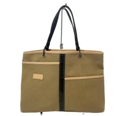 LONGCHAMP(ロンシャン) トートバッグ - ベージュ×黒 レザー