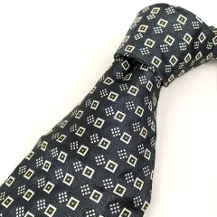 【 Ralph Lauren 】B 24 A-1 ラルフローレン 総柄 シルク 100％ ネクタイ 長さ 140cm フォーマル 紳士 メンズ 服飾小物 ネイビー系