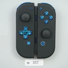 【ｍ357】Nintendo Switch ジョイコン カスタム 左右 ブラックｘブルー 動作確認済み
