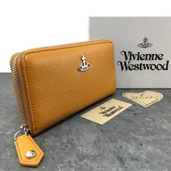 257 送料込み！ 未使用品 Vivienne Westwood ジップウォレット ヴィーガン グレインレザー 箱付き