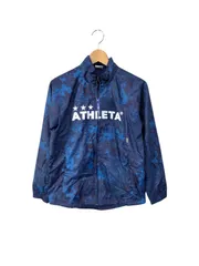 アスレタ◆キッズ ジュニア アウター 裏地付き ウィンドジャケット サッカー ネイビー