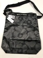Marimekko ショルダーバッグ マリメッコ ブラック在庫処分　Mサイズ