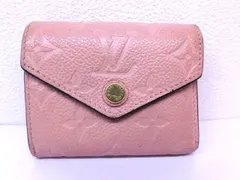 ヴィトン M62936 SP0220 ■ ポルトフォイユ ゾエ コンパクトウォレット モノグラムアンプラント ピンク LOUIS VUITTON □7L