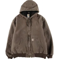 古着 00年代 カーハート Carhartt 中綿入り アクティブジャケット ダックフルジップパーカー メンズXL相当/eaa606411