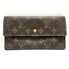 ★LOUIS VUITTON ルイヴィトン M61215 モノグラム ポルトトレゾール インターナショナル 三つ折り財布 長財布 ブラウン系 現状品★006833
