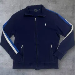 ポロラルフローレン ネイビー パフォーマンス コットン ジップアップ ジャケット M (ユニセックス オススメ)