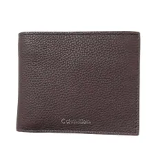 【新品 未使用】Calvin Klein カルバンクライン アウトレット 箔押し ロゴ 二つ折り ウォレット メンズ 二つ折り財布 4D1062G 001
