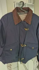 レディース ネイビー コーデュロイ カラー ジャケット 新品