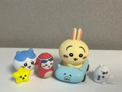 (まとめ) ちいかわ ハチワレ うさぎ フィギュア