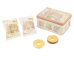 T.L.S ダッフィー＆フレンズ バウムクーヘン 缶 人気 お菓子 お土産 グッズ プレゼント (買物袋付き)