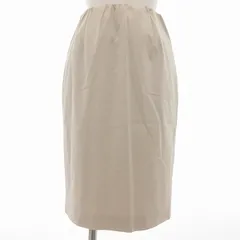 ユナイテッドアローズ UNITED ARROWS タイトスカート ひざ丈 36 アイボリー /UO ■MA