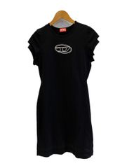 ⭐︎モモ⭐︎ DIESEL ブラック 半袖ミニワンピース　Sサイズ DIESEL ブラック ミニワンピース 半袖 - メルカリ