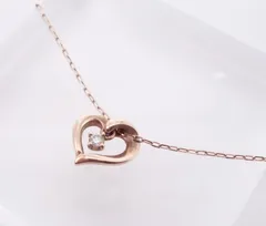 4°C  K10 ピンクゴールドネックレス 1.19g 40cm【S12117M】