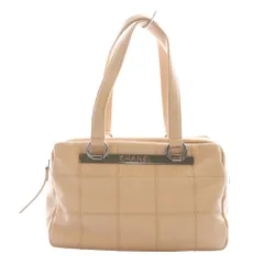 シャネル CHANEL 9番台 チョコバー ソフトキャビアスキン トートバッグ ハンド ピンクベージュ /AQ ■OS ■OH