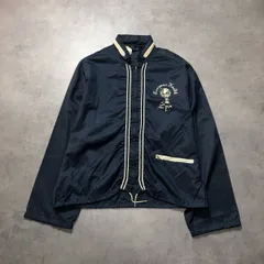 GQ4573◇Champion : 60's ランタグ フード付ナイロンジャケット◇L◇ネイビー系 TALONジップ USA ヴィンテージ チャンピオン