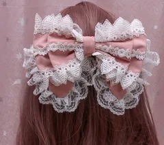 ヘアバンド・カチューシャ  ロリータ ヘアアクセサリー レース リボン カチューシャ 可愛い コスプレ