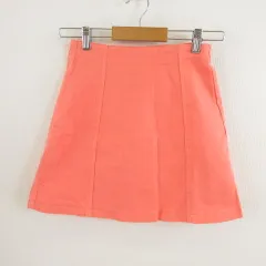 スナイデル snidel スカート ミニ 台形 ストレッチ オレンジ 0 *T690