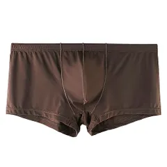 メンズ ボクサーパンツ 下着 薄手 さらさら ピッタリ フィット 立体縫製 浅め 前閉じ 大きいサイズ 透け感 蛍光 ネオン 無地 おしゃれ ショーツ セクシー 410