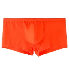 メンズ ボクサーパンツ 下着 薄手 さらさら ピッタリ フィット 立体縫製 浅め 前閉じ 大きいサイズ 透け感 蛍光 ネオン 無地 おしゃれ ショーツ セクシー 410