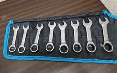 DuraTech◎コンビネーションレンチ ラチェットレンチセット 10～19mm CR-V製 鏡面仕上げ
