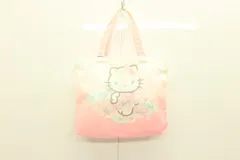 【中古】 Rady レディーストートバッグ -- ハローキティコラボ トートバッグ Rady -- 白 ホワイト ピンク 桃 プリント